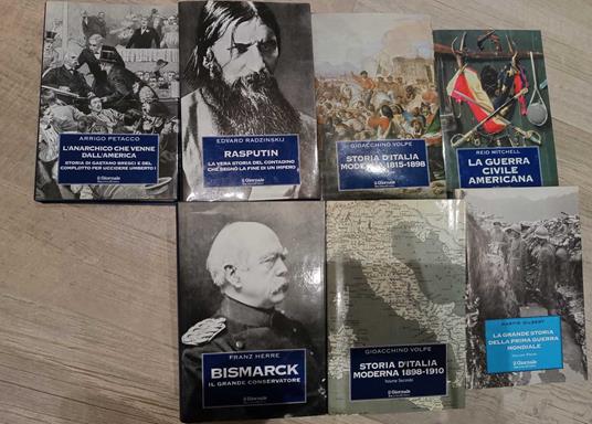 Lotto sette libri della "Biblioteca Storica" de "Il Giornale" - copertina