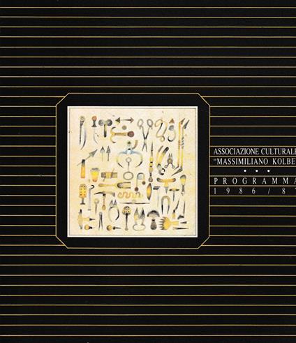 Associazione Culturale "Massimiliano Kolbe". Programma 1986/87 - Tullio Pericoli - copertina