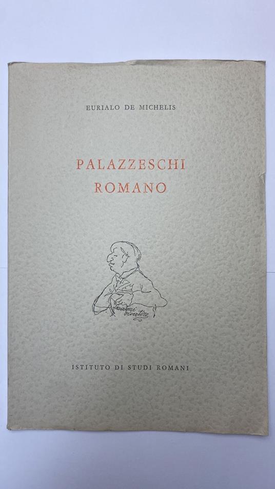 Palazzeschi romano - Eurialo De Michelis - copertina