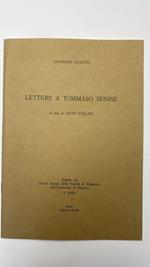 Lettere a Tommaso Senise