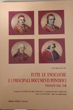 Tutte le encicliche e i principali documenti pontifici emanati dal 1740