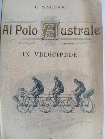 Al Polo Australe in velocipede - Emilio Salgari - copertina