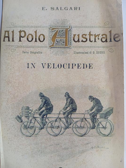 Al Polo Australe in velocipede - Emilio Salgari - copertina