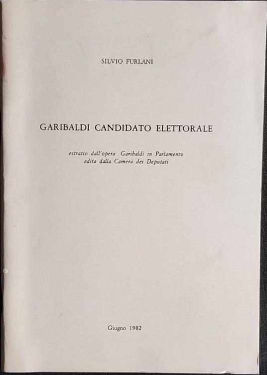Garibaldi candidato elettorale - Silvio Furlani - copertina