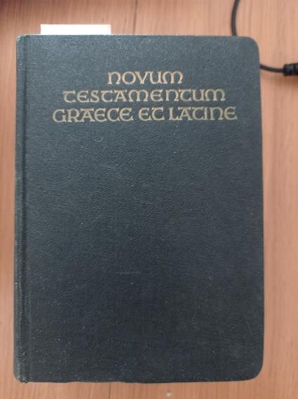 Novum Testamentum graece et latinae - copertina