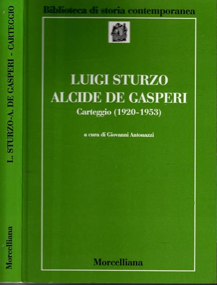 Carteggio (1920-1953) - Luigi Sturzo - copertina