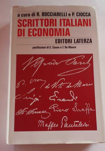 Scrittori italiani di economia - copertina