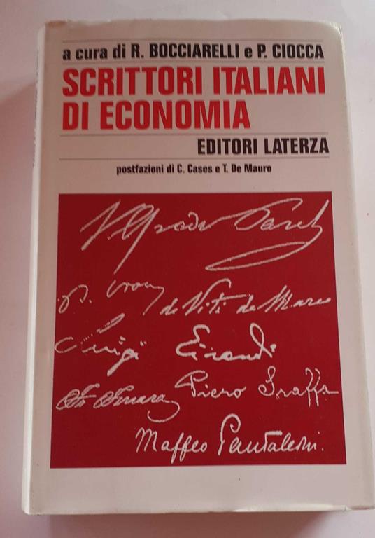 Scrittori italiani di economia - copertina
