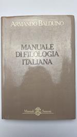 Manuale di filologia italiana
