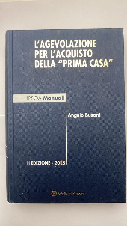 L' agevolazione per l'acquisto della "prima casa" - copertina