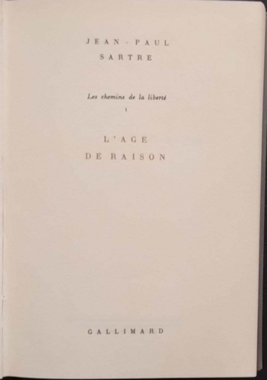 L' age de raison