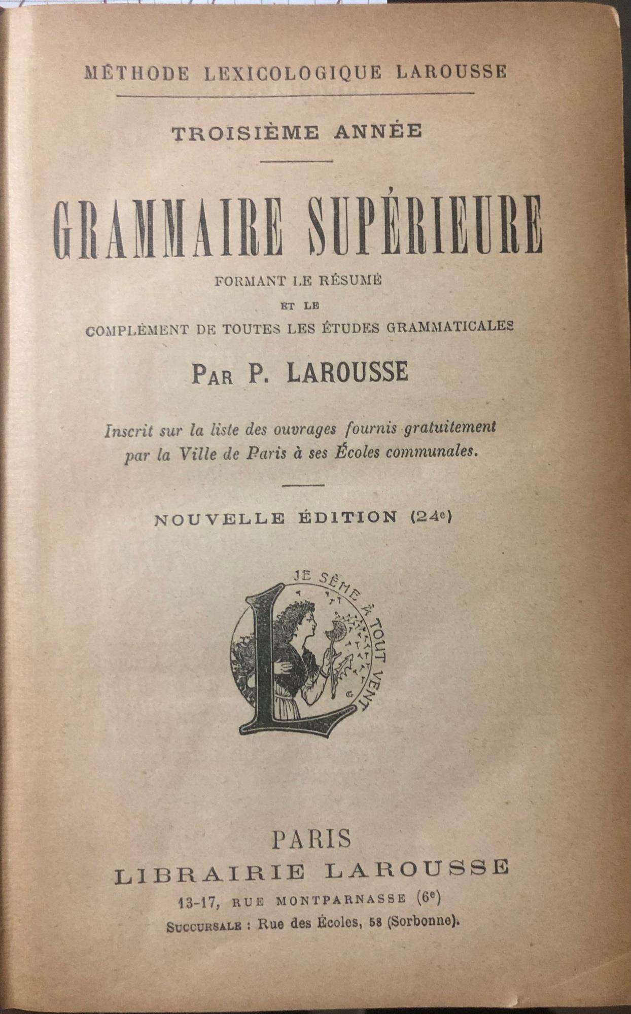 Grammaire supérieure