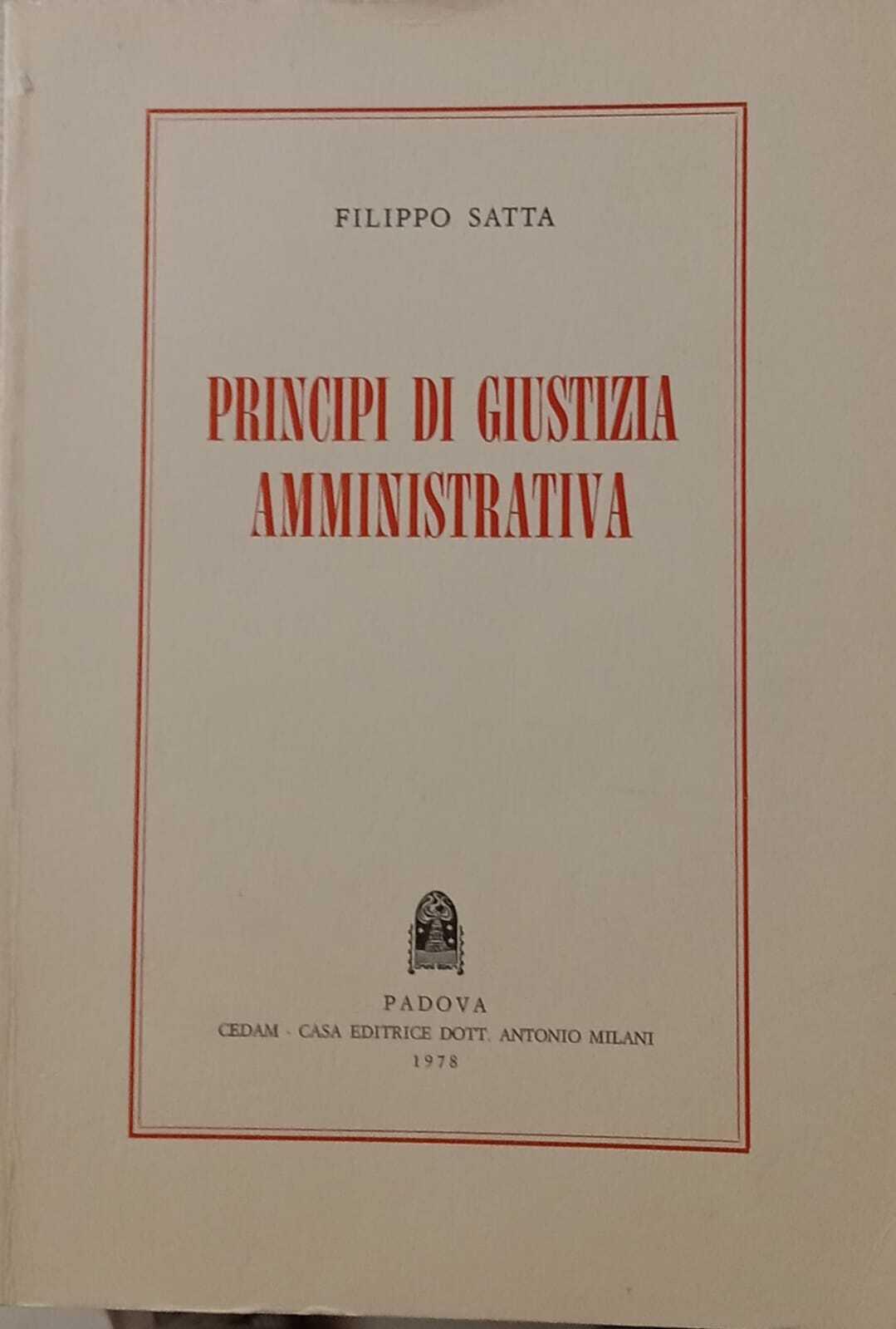Principi di giustizia amministrativa
