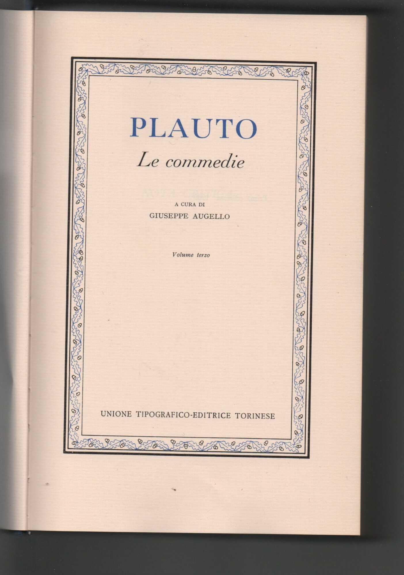 Plauto Le commedie