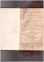 Lexicon Manuale Graeco-Latinum et Latinum-Graecum