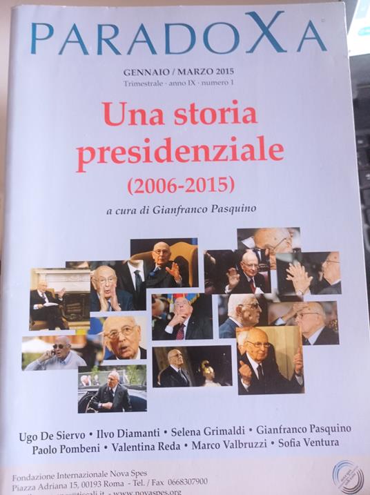 Paradoxa - Gianfranco Pasquino - copertina