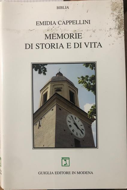 Memorie di storie e di vita - copertina
