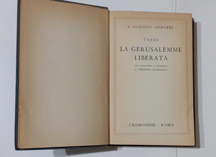 La Gerusalemme liberata - Tasso - copertina