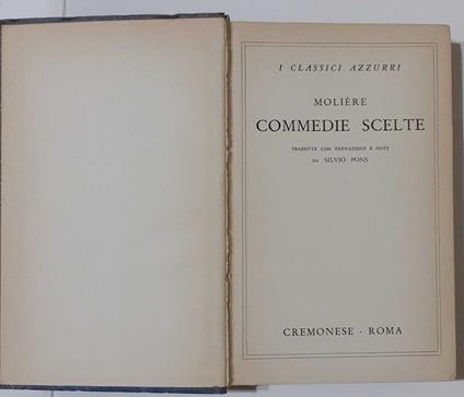 Commedie scelte - Molière - copertina