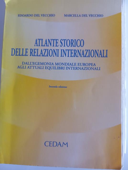 Atlante storico delle relazioni internazionali - copertina