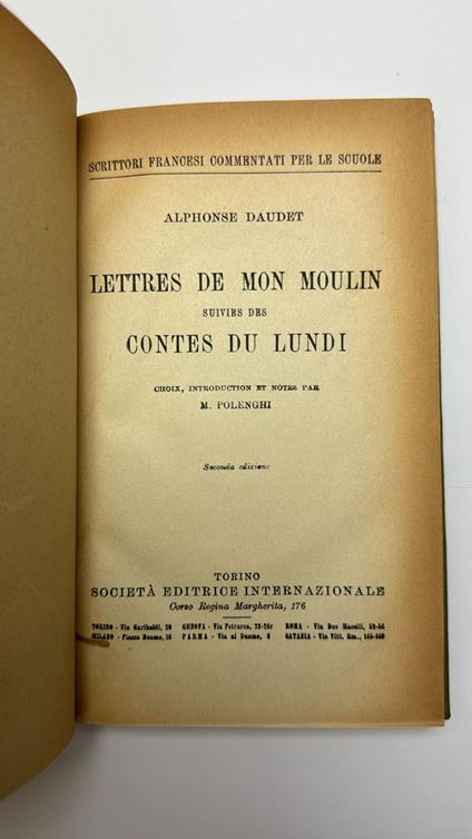 Lettres de mon moulin - Alphonse Daudet - copertina