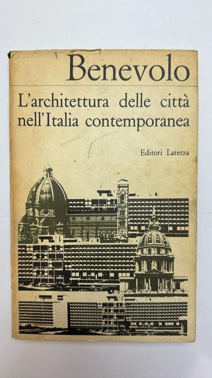 L' architettura delle città nell'Italia contemporanea - Leonardo Benevolo - copertina