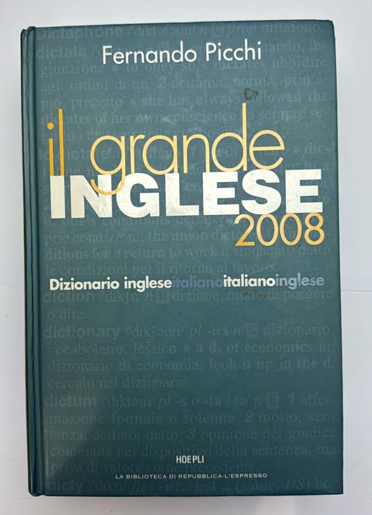 Il grande inglese - Fernando Picchi - copertina