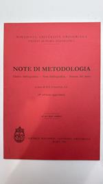 Note di metodologia. Elenco bibliografico. Nota bibliografica. Stesura del testo