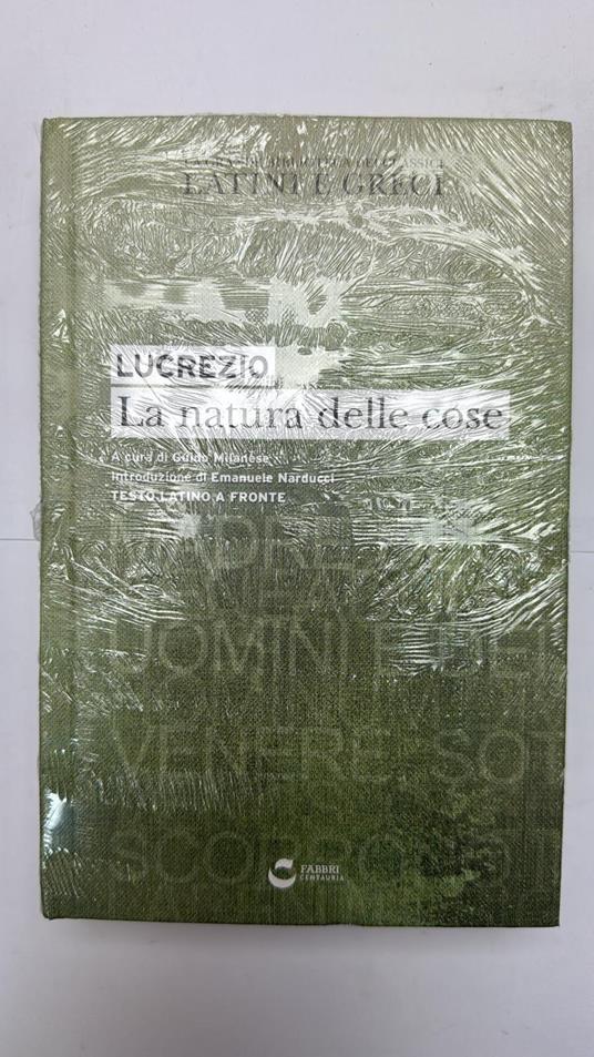 La natura delle cose - Tito Lucrezio Caro - copertina