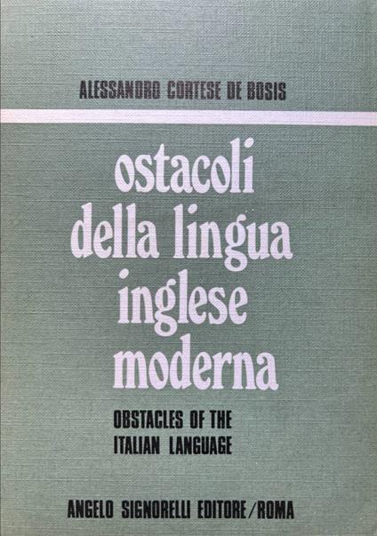 Ostacoli della lingua inglese moderna - copertina