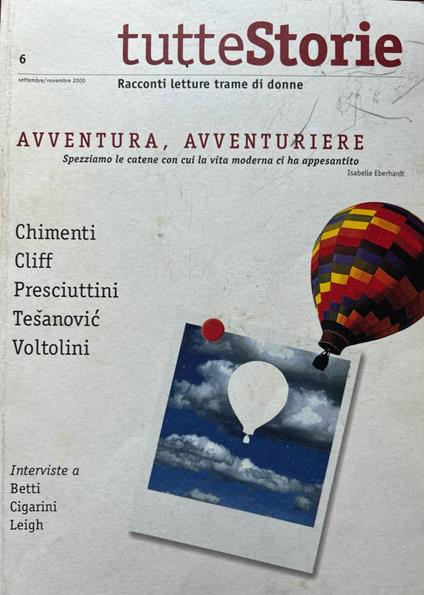 Tuttestorie (2000). Avventura, avventuriere (Vol. 6) - copertina