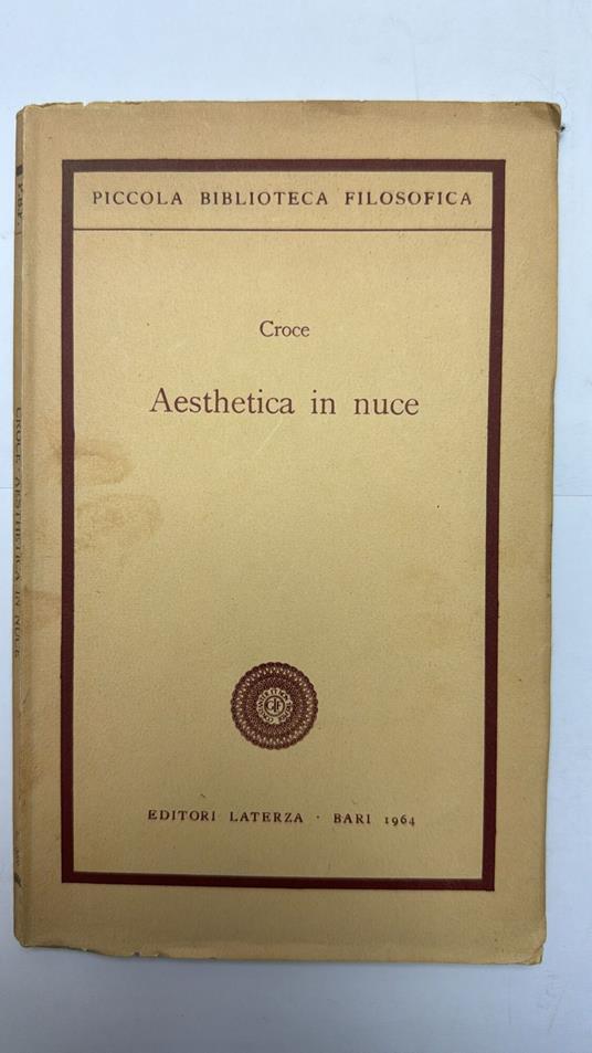 Aesthetica in nuce - Benedetto Croce - copertina