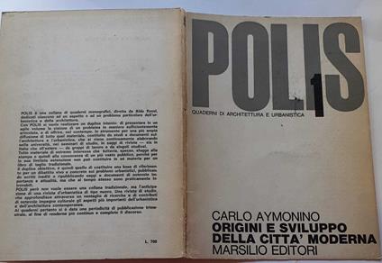 Polis 1 Origini e sviluppo della città moderna - Carlo Aymonino - copertina