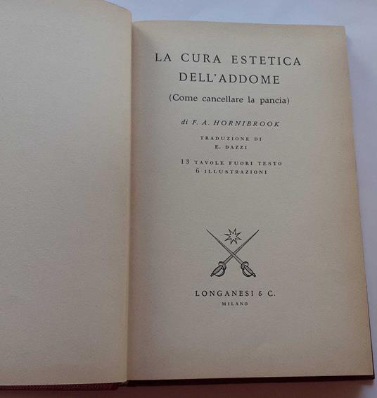 La cura estetica dell'addome - F. A. Hornibrook - copertina
