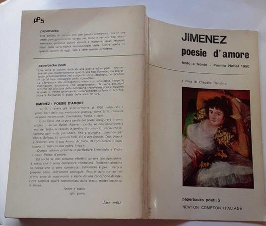 Poesie d'amore - J. Ramón Jiménez - copertina