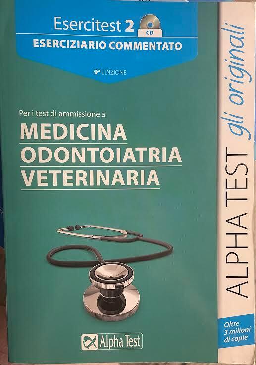 Esercitest 2. Eserciziario commentato per i test di ammissione a medicina odontoiatria veterinaria - copertina