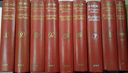 Il tesoro del ragazzo italiano. Enciclopedia illustrata (9 volumi) - Vincenzo Errante - copertina