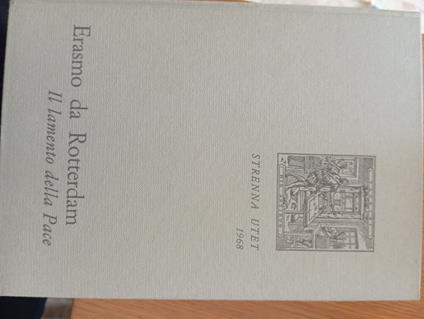 Il lamento della Pace - Erasmo da Rotterdam - copertina