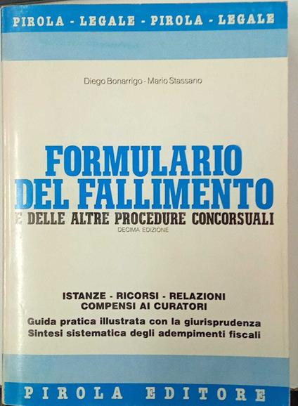 Formulario del fallimento e delle altre procedure concirsuali - copertina