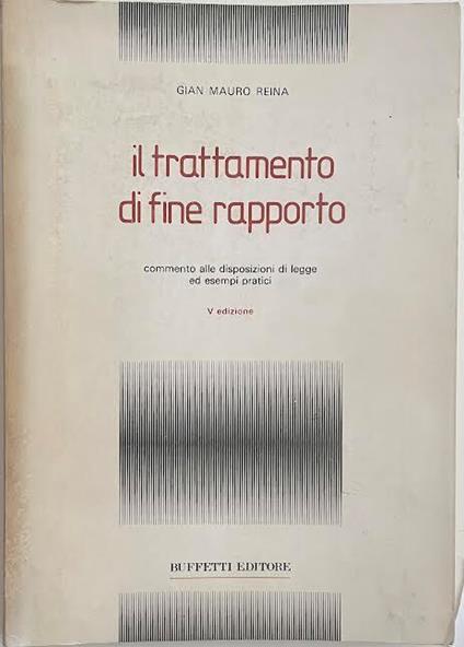 Il trattamento di fine rapporto - copertina