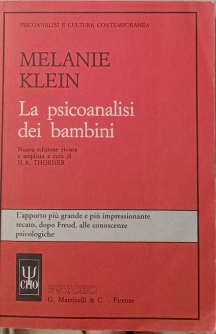 La psicoanalisi dei bambini - Melanie Klein - copertina