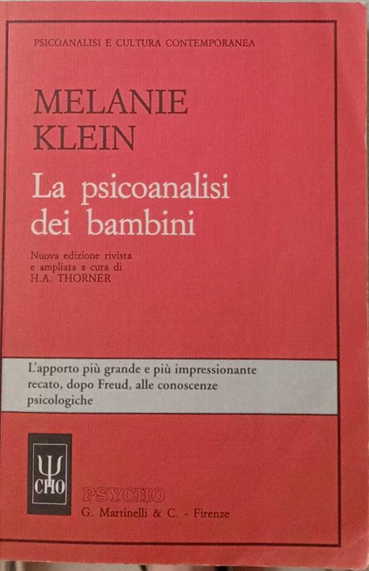 La psicoanalisi dei bambini - Melanie Klein - copertina