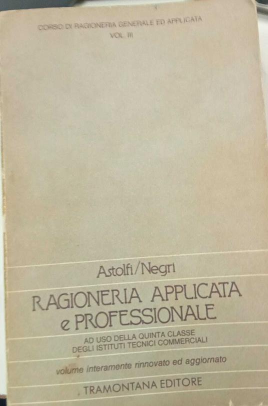Ragioneria applicata e professionale - copertina