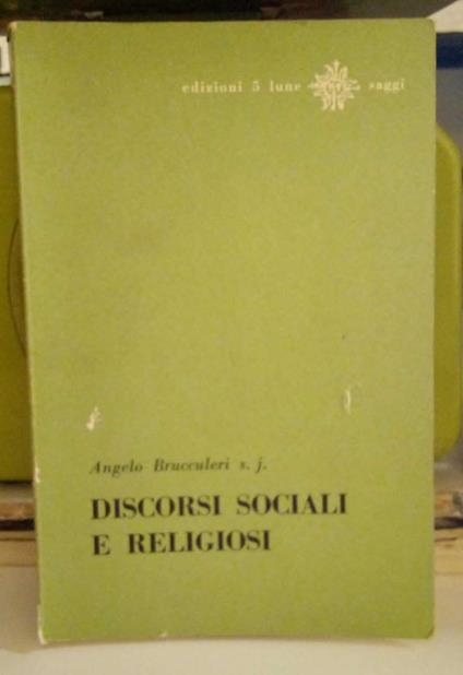 Discorsi sociali e religiosi - copertina