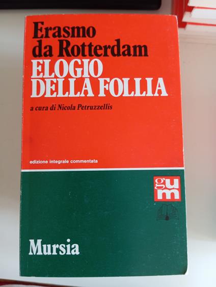 Elogio della follia - Erasmo da Rotterdam - copertina