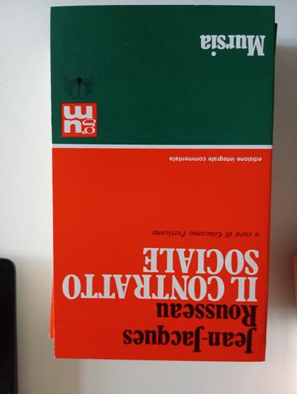 Il contratto sociale - Jean-Jacques Rousseau - copertina