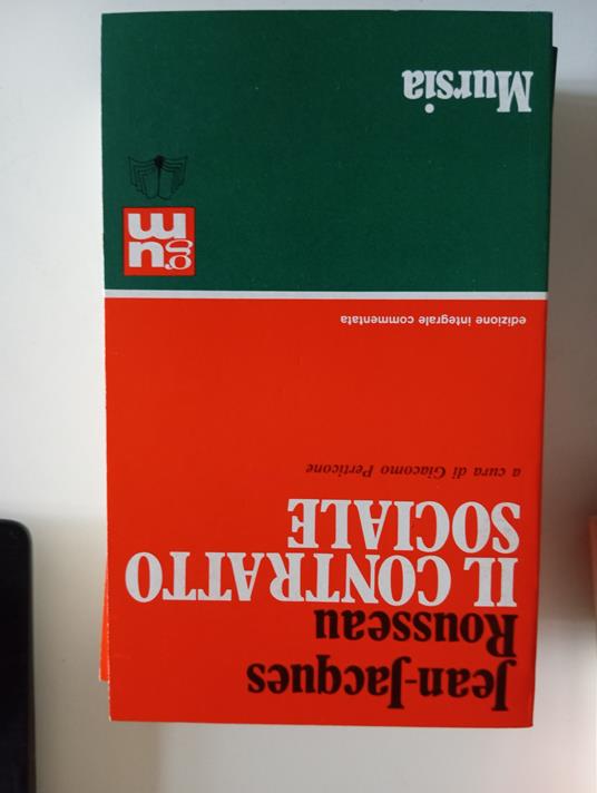 Il contratto sociale - Jean-Jacques Rousseau - copertina