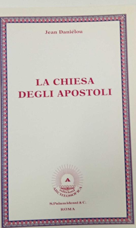 La chiesa degli apostoli - Jean Daniélou - copertina