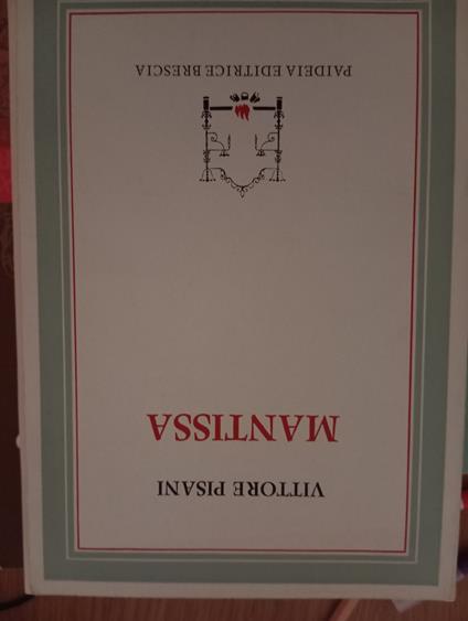 Mantissa - Vittore Pisani - copertina