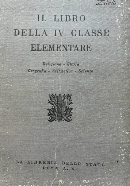 Il libro della IV classe elementare - copertina